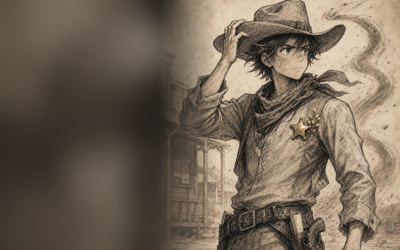 A dusty deputy on his first day with the badge