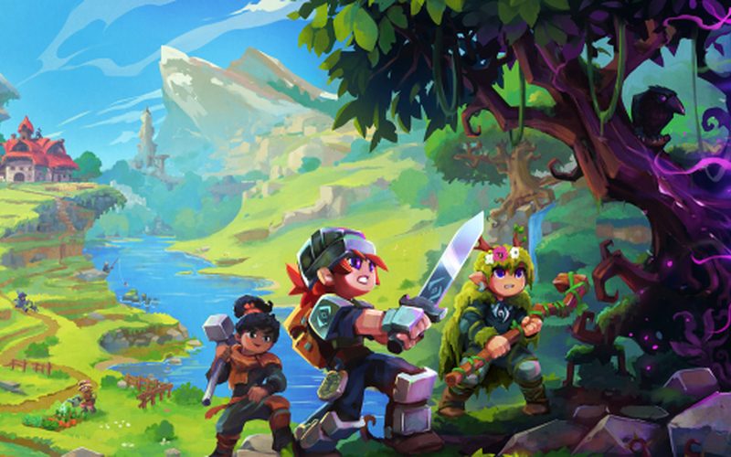A frontier town on the Goblins and Gunslingers Hytale server