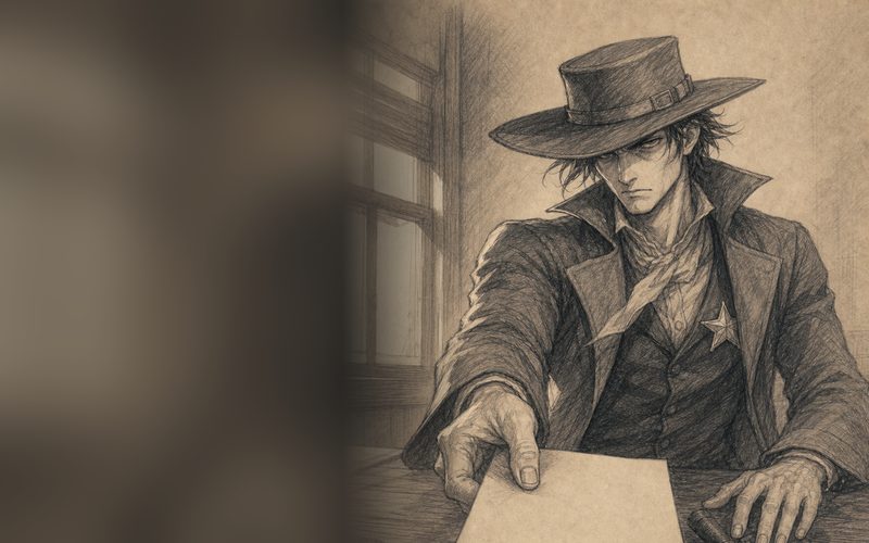 A sheriff laying down an ultimatum at high noon