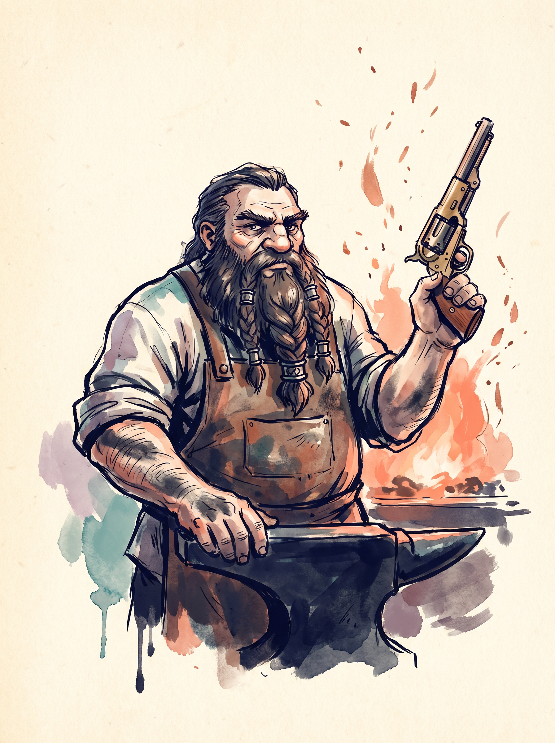 Finished Dwarf faction artwork